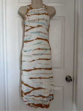 Young Fabulous & Broke Tie-Dye Ribbed Racerback Midi Dress Size Small